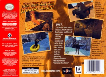 Indiana Jones and the Infernal Machine (Australia) (Proto) box cover back